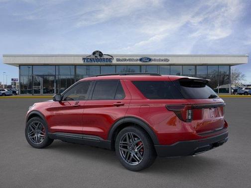 Rapid Red Metallic Tinted Clearcoat 2026 Ford Explorer ST-Line