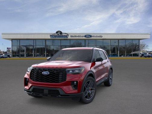 Rapid Red Metallic Tinted Clearcoat 2026 Ford Explorer ST-Line