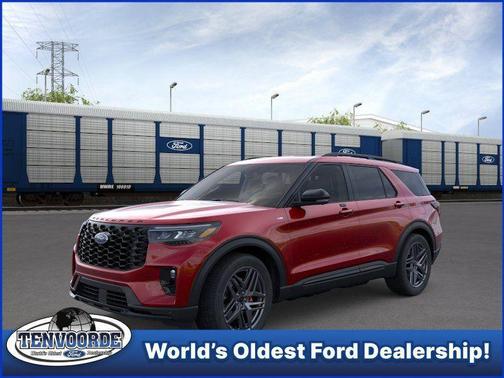 Rapid Red Metallic Tinted Clearcoat 2026 Ford Explorer ST-Line