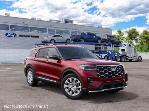 Ruby Red Metallic Tinted Clearcoat 2027 Ford Explorer Platinum