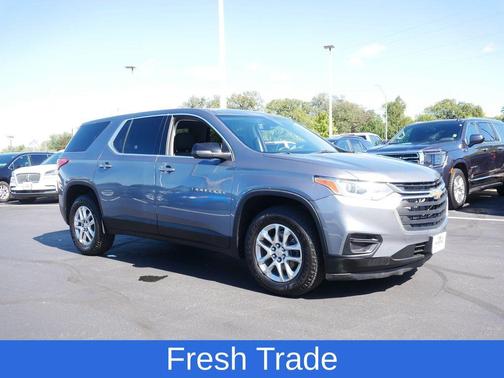 Satin Steel Metallic 2021 Chevrolet Traverse LS