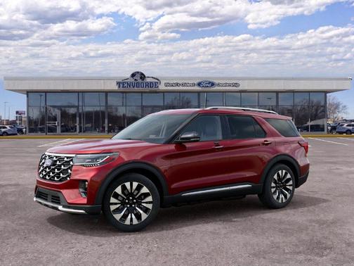Ruby Red Metallic Tinted Clearcoat 2027 Ford Explorer Platinum