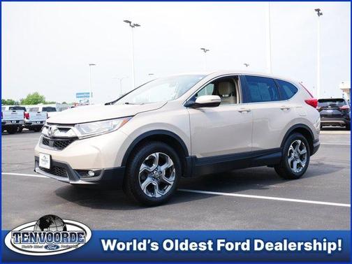 Tan 2017 Honda CR-V EX