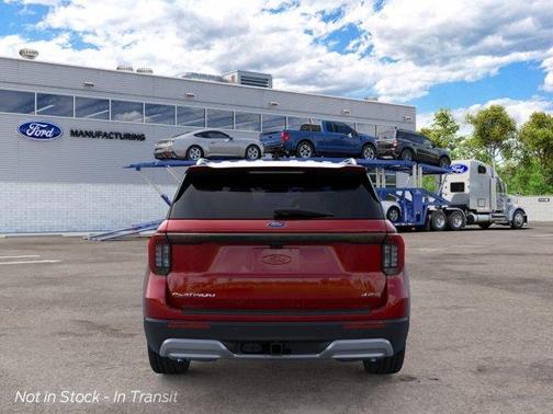Rapid Red Metallic Tinted Clearcoat 2026 Ford Explorer Platinum