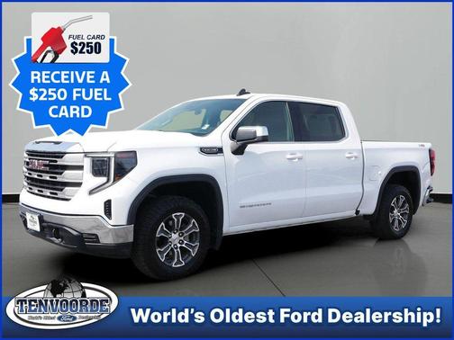 Summit White 2023 GMC Sierra 1500 SLE