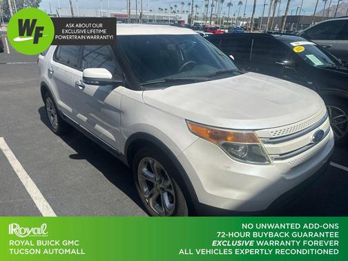White Platinum Clearcoat Metallic 2014 Ford Explorer Limited