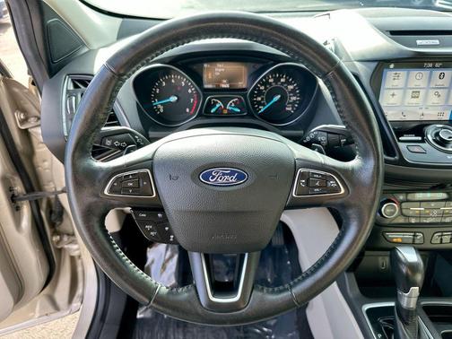 White Gold Metallic 2017 Ford Escape Titanium