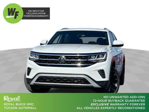 Pure White 2022 Volkswagen Atlas Cross Sport 2.0T SE w/Technology