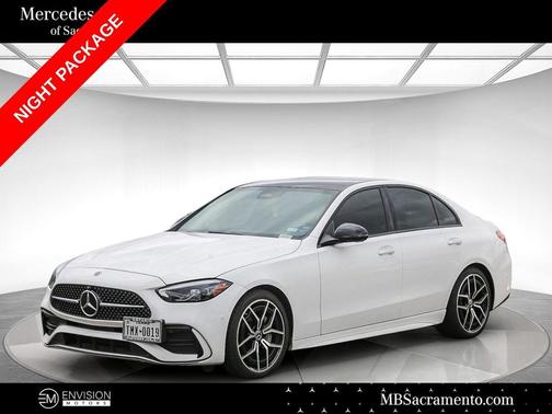 Polar White 2023 Mercedes-Benz C-Class Sedan
