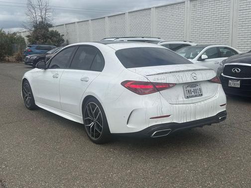 Polar White 2023 Mercedes-Benz C-Class Sedan