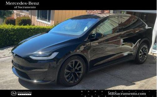 Solid Black 2023 Tesla Model X Plaid Tri Motor All-Wheel Drive