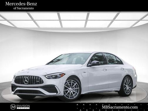Polar White 2026 Mercedes-Benz AMG C 43 4MATIC