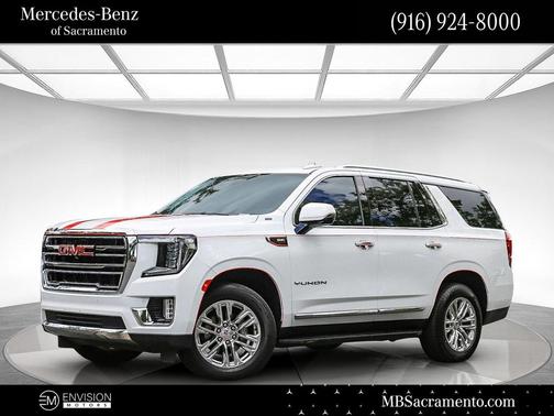 Summit White 2022 GMC Yukon SLT