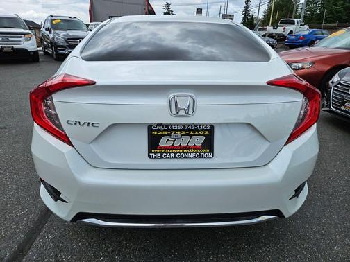 Platinum White Pearl 2020 Honda Civic LX