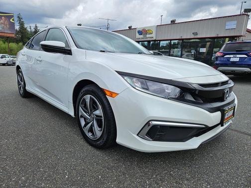 Platinum White Pearl 2020 Honda Civic LX