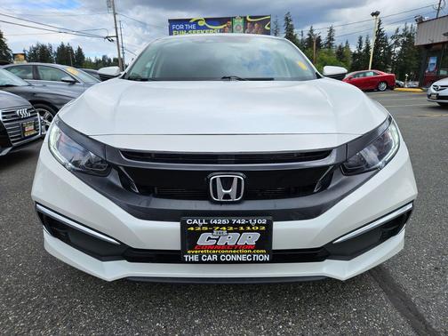 Platinum White Pearl 2020 Honda Civic LX
