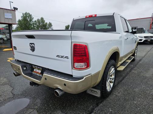 Bright White Clear Coat/White Gold Clear Coat 2013 RAM 1500 Laramie Longhorn Edition