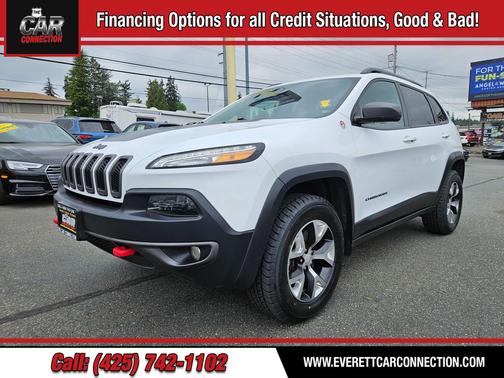 Bright White Clearcoat 2018 Jeep Cherokee Trailhawk