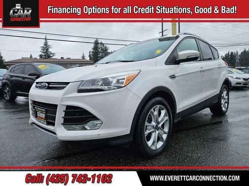 White Platinum Metallic Tri-Coat 2016 Ford Escape Titanium