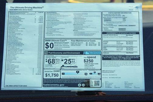 2026 BMW 550e 550e xDrive