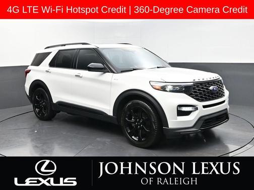 STAR WHITE MET TRI-COAT 2024 Ford Explorer ST-Line
