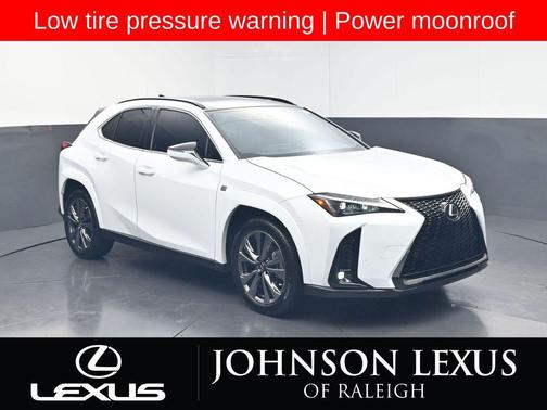 Ultra White with Obsidian Roof 2025 Lexus UX 300h F SPORT Design