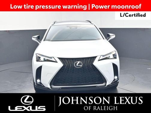 Ultra White with Obsidian Roof 2025 Lexus UX 300h F SPORT Design