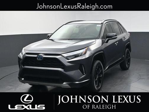 Magnetic Gray Metallic/Midnight Black Metallic 2022 Toyota RAV4 Hybrid SE