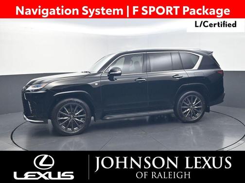 Black 2024 Lexus LX 600 F SPORT
