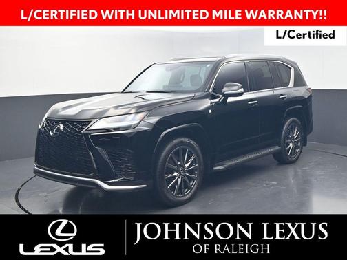 Black 2024 Lexus LX 600 F SPORT