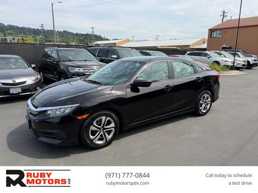 Crystal Black Pearl 2016 Honda Civic LX