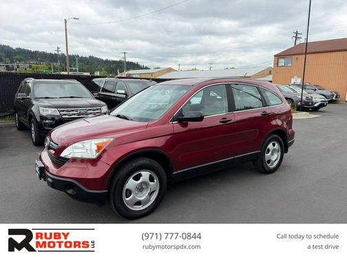 Burgundy 2007 Honda CR-V LX