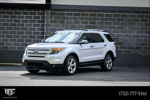 White Platinum Metallic Tri-Coat 2014 Ford Explorer Limited