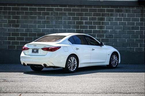 Pure White 2018 INFINITI Q50 3.0t LUXE