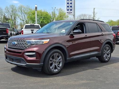 Burgundy Velvet Tinted Clearcoat 2022 Ford Explorer XLT