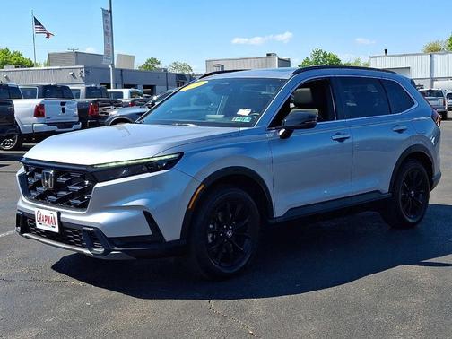 Solar Silver Metallic 2025 Honda CR-V Hybrid Sport-L