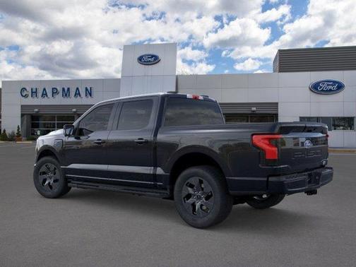 Agate Black Metallic 2025 Ford F-150 Lightning Flash