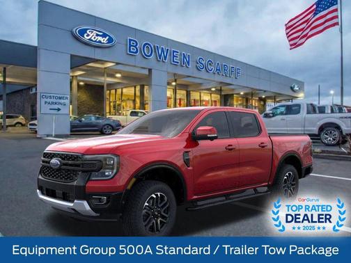 Ruby Red Metallic Tinted Clearcoat 2025 Ford Ranger LARIAT Truck