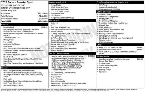 2023 Subaru Forester Sport