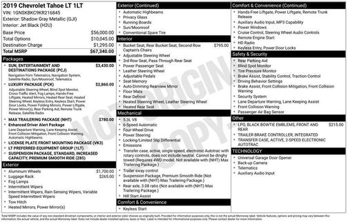2019 Chevrolet Tahoe LT