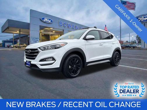 Dazzling White 2018 Hyundai TUCSON SEL
