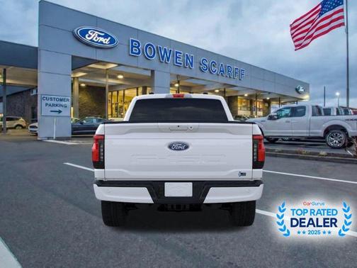 Space White Metallic 2025 Ford F-150 Lightning Flash