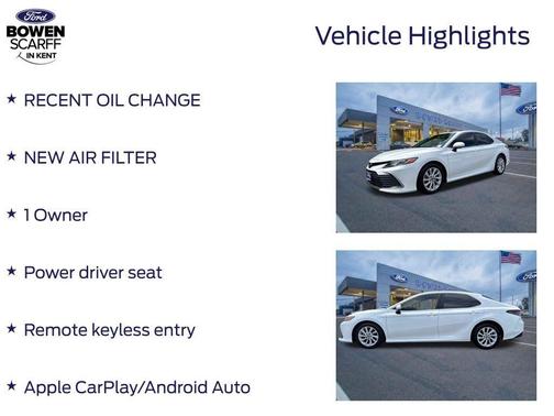 Wind Chill Pearl 2022 Toyota Camry LE