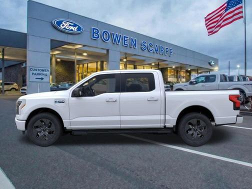 Space White Metallic 2025 Ford F-150 Lightning Flash