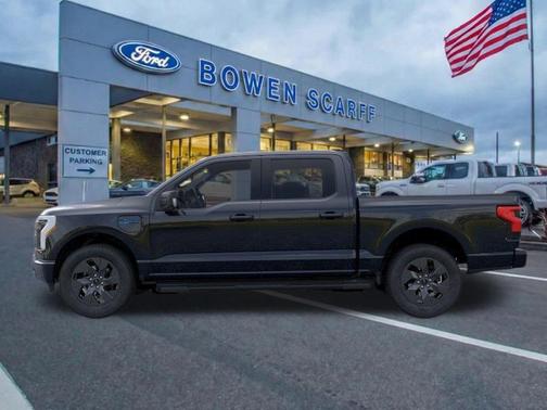 Agate Black Metallic 2025 Ford F-150 Lightning Flash
