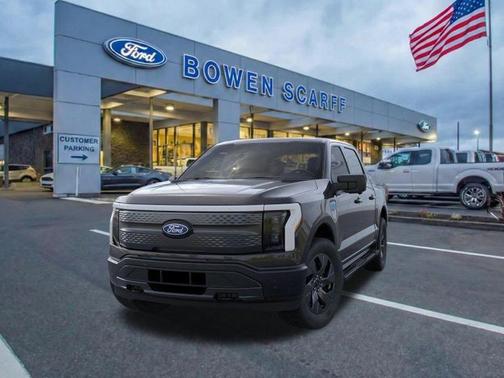 Agate Black Metallic 2025 Ford F-150 Lightning Flash