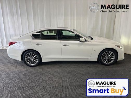 White 2018 INFINITI Q50 3.0t LUXE