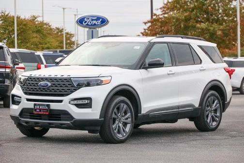 Star White Metallic Tri-Coat 2023 Ford Explorer XLT