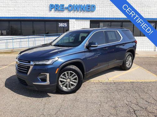 Northsky Blue Metallic 2023 Chevrolet Traverse LT Cloth