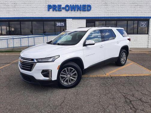 Summit White 2023 Chevrolet Traverse LT Cloth